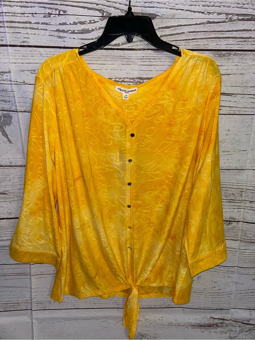 NWT Hudson Harper Yellow Top